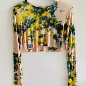 Tie dye crop top.